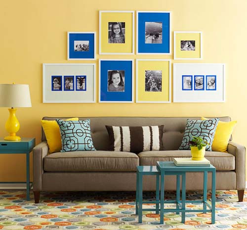 Modern Interior Decorating with Yellow Color, Cheerful ...