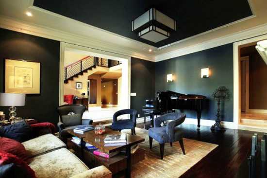 black ceiling designs creating modern home interiors   unusual