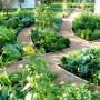 curvy garden paths made with brick