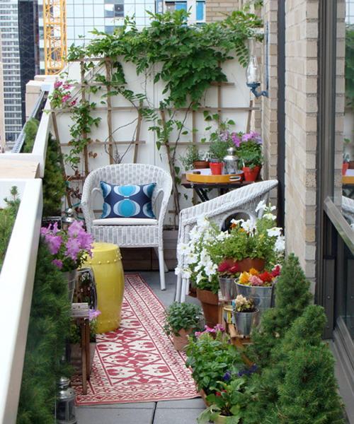 balcony decorating designs seating outdoor areas flowers