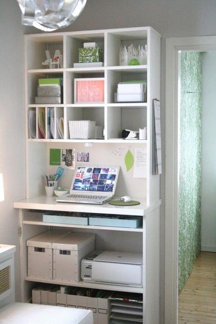 22 Space Saving Storage Ideas for Elegant Small Home Office Designs