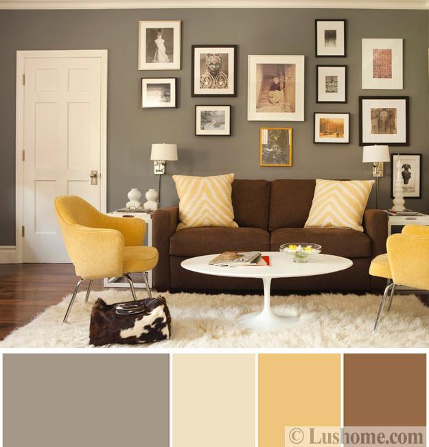Sunny Yellow And Brown Colors Inspired By Delicious And