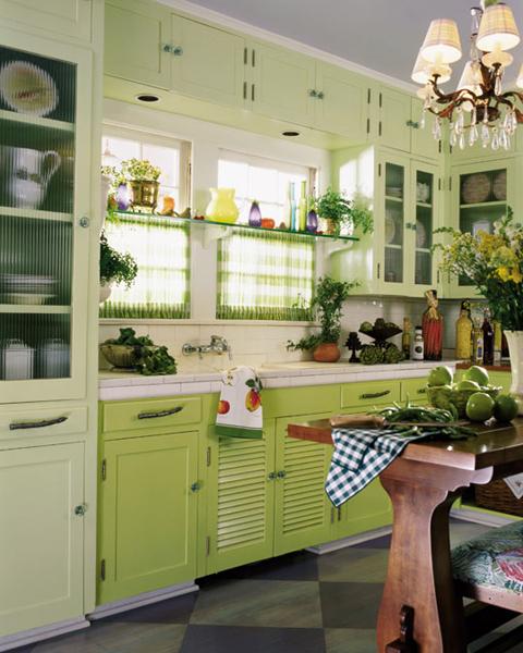 How to Decorate Kitchen with Green Indoor Plants and Save 