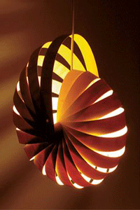 sea shell lighting fixture, pendant light