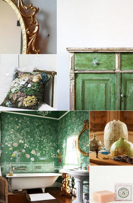 Green Color  for Home Decorating  with Peaceful and Pleasant 
