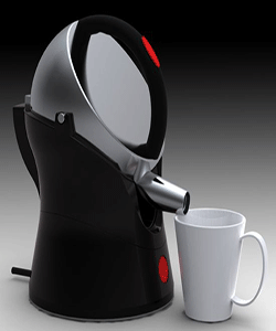 rotating tea kettle, pain relief ergonomic design idea