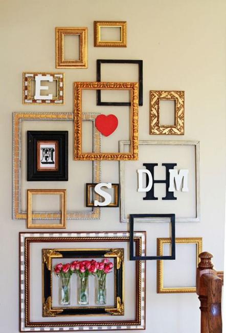Wall Decor Ideas Decorating with Ordinary Frames for Exceptional Look