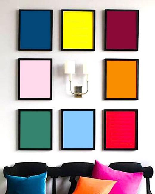 Wall Decor Ideas, Decorating with Ordinary Frames for Exceptional Look
