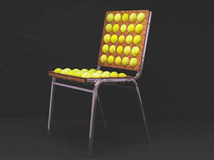 unique home furniture design recycling tennis balls