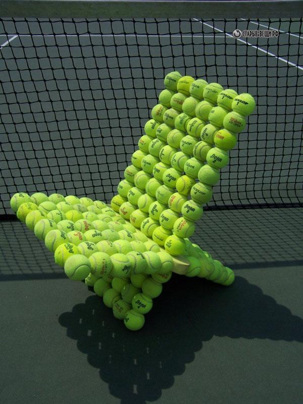 Unique Furniture Designs Recycling Tennis Balls for 