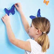 paper craft ideas for kids, butterflies decorations for girls room
