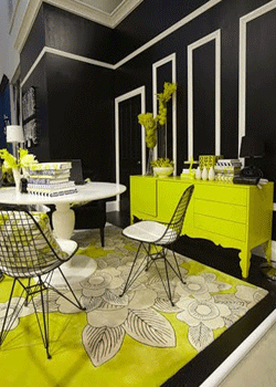 Modern Interior Decorating Black Plus Another Color Combination