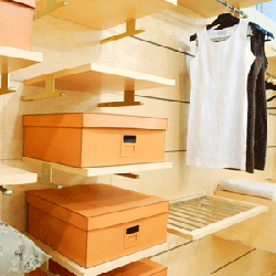 Closet Storage Organization for Home Staging