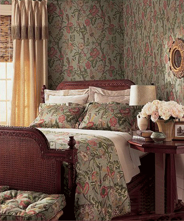 retro floral designer modern fabrics bedroom bedding