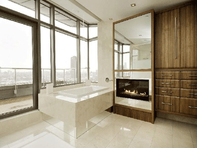 bathrooms design contemporary modern marble architecture fireplace