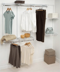 woman closet clothes organizing home get organized