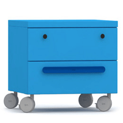 blue bedrooms decorating drawers wheels toy box