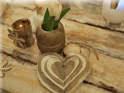 burlap fabric cloth heart table decorations sisal twine
