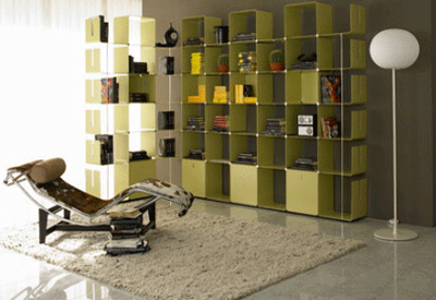 Modular Shelving Wall Decorating Ideas