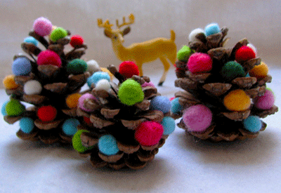 Eco Friendly Pine Cone Decorations for Christmas Gifts