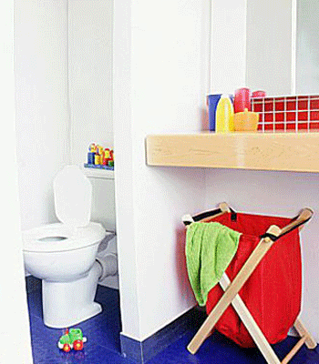 decorating ideas for kids rooms, bright bathroom colors