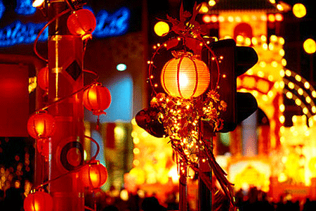 paper lanterns hanging red decoration crafts holiday