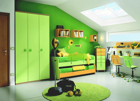 Green Paint Colors Cheerful Ideas For Painting Kids Rooms