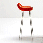 red orange chairs bar furniture designs modern