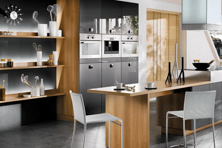 Black And Silver Kitchens Design Ideas