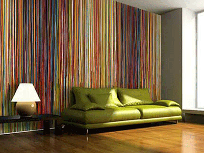 Wall Decoration with Stripes Width and Direction, Striped ...