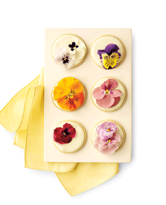 cookies baking decorating with flowers pansies food design