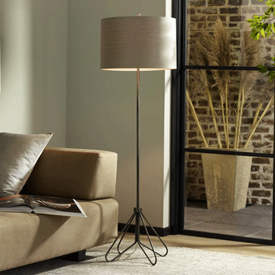 torchiere floor lamp with table