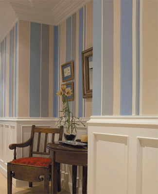 Wall Decoration With Stripes Width And Direction Striped Walls