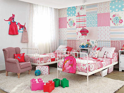 pink bedroom for kids