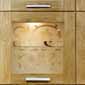 contemporary kitchen cabinets light wood frosted glass