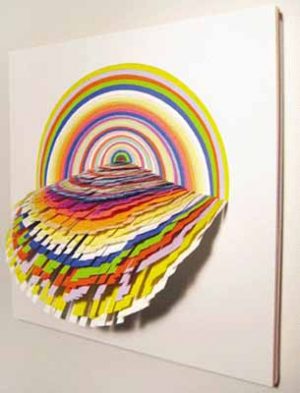 Colorful Paper Craft Ideas, Contemporary Wall Art, Paper Flowers