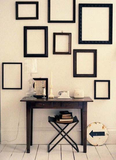 modern wall decor ideas with rectangular picture frames