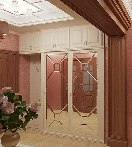 creative entryway storage and hallway lighting ideas are shown on 3d model picture