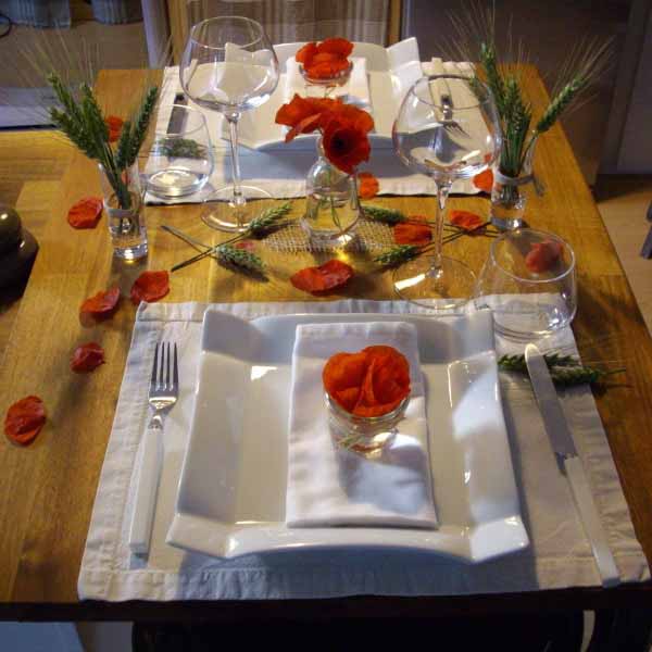 table setting for remembrance day