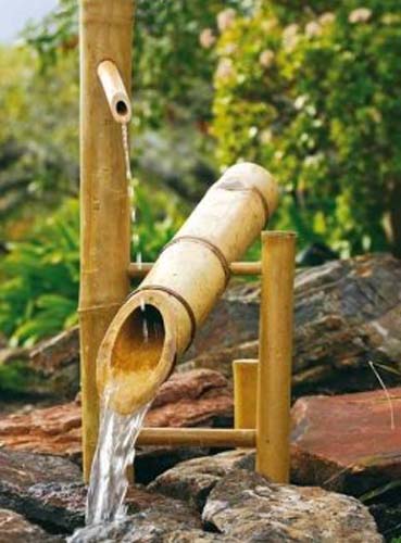 tsukubai water fountains, japanese garden design ideas