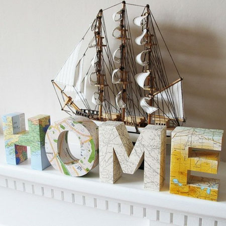 home letters for empty wall decoration