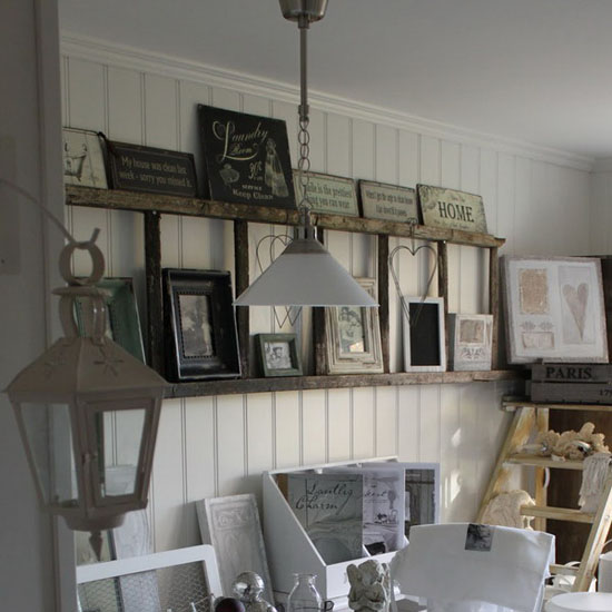 4 Creative Wall Decoration Ideas, Old Ladders for Modern 