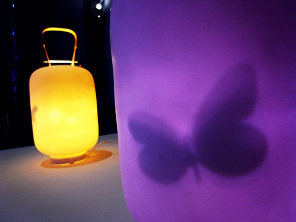 japanese lantern with butterfly