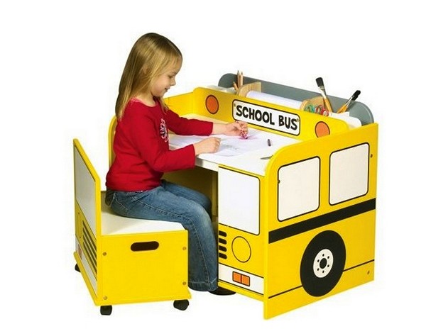 school bus table for kids room