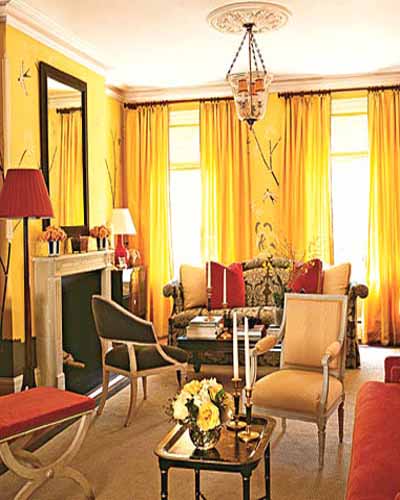 Orange Room Colors, Pantone Tangerine Tango, Modern Interior Color Schemes