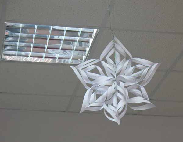 Recycling Paper And Making Snowflakes Winter Craft Ideas