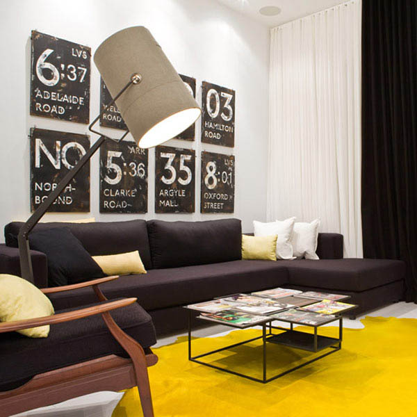 Black White And Yellow Color Combination For Contemporary