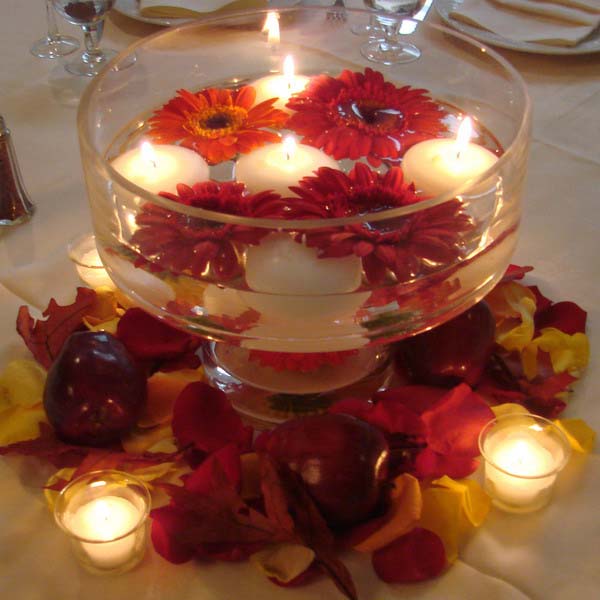 20 Candles  Centerpieces Romantic  Table Decorating  Ideas 