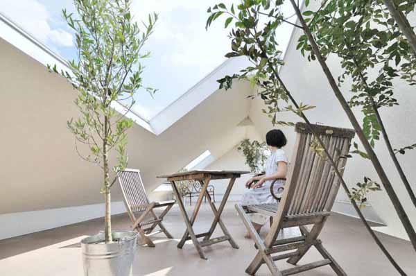 outdoor furniture and indoor plants