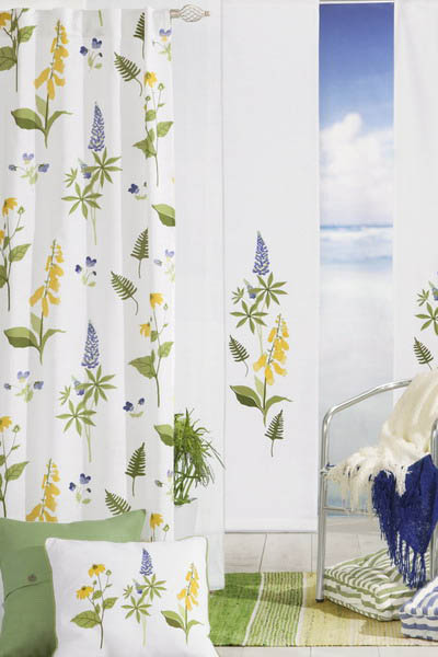 light window curtains with floral designs